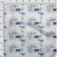 thumbnail image 3 of oneOone Polyester Lycra Lavender Blue Fabric Stamps & Direction Compass Travel Sewing Craft Projects Fabric Prints By Yard 56 Inch Wide, 3 of 4