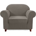 thumbnail image 1 of Subrtex 1-Piece Stretch Sofa Slipcover Non Slip Couch Cover, Texture Grid Pattern, 1 of 6