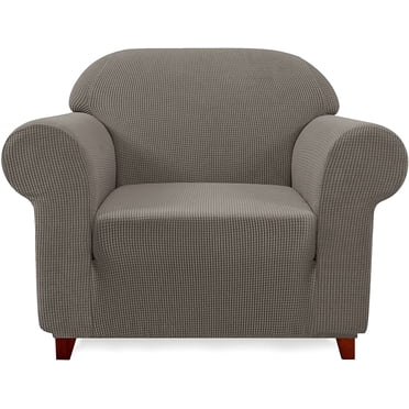 Subrtex 1-Piece Stretch Sofa Slipcover Non Slip Couch Cover, Texture Grid Pattern