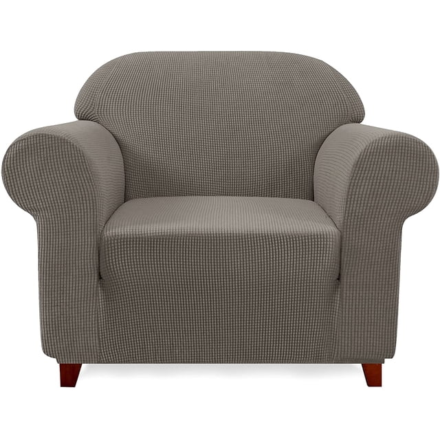 Subrtex 1-Piece Stretch Sofa Slipcover Non Slip Couch Cover, Texture Grid Pattern