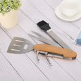 thumbnail image 4 of Folding Barbecue Tool, Compact Portable Grill Accessories Fork And Bottle Opener 5 In 1 Function BBQ Grilling Tools Set  For Outdoor Barbecue Grills, 4 of 8