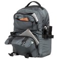 thumbnail image 3 of KAUKKO Vintage Casual polyster and Leather Rucksack Backpack (Nylon Grey), 3 of 5