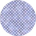 thumbnail image 1 of Ahgly Company Tapis Rond Lavable en Machine Intérieur Transitionnel Bleu Lavande, 3 Pieds Rond, 1 of 7