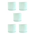 thumbnail image 3 of Wweixi Indoor Flower Pots - Elegant And Practical Available In Multiple Colors And Can Be Selected DS light green M 5Set, 3 of 6