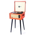 thumbnail image 2 of Arkrocket Tourne-Disque Rétro Bluetooth à 3 Vitesses avec Haut-Parleurs Intégrés et Pieds Amovibles (Orange), 2 of 15