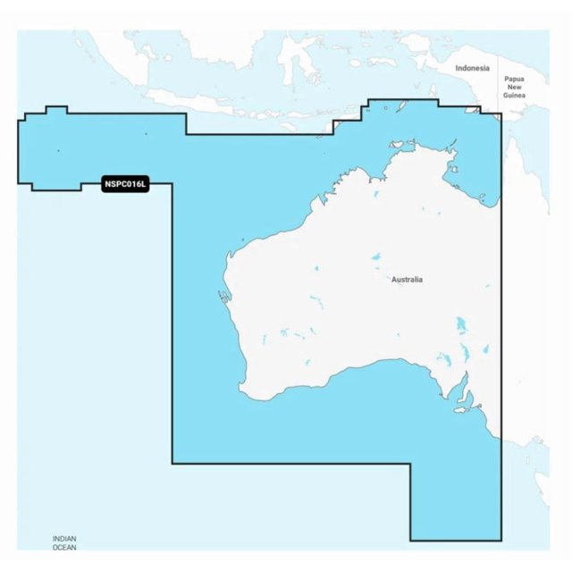 Garmin Marine Cartography 010-C1483-20 NAVIONICS; Compatible With Garmin GPS Navigation Systems/Chart Plotters; Detailed Coverage Of Australia West And Central; Region Code NVPC016L