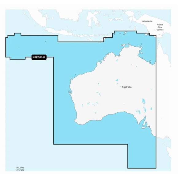 Garmin Marine Cartography 010-C1483-20 NAVIONICS; Compatible With Garmin GPS Navigation Systems/Chart Plotters; Detailed Coverage Of Australia West And Central; Region Code NVPC016L