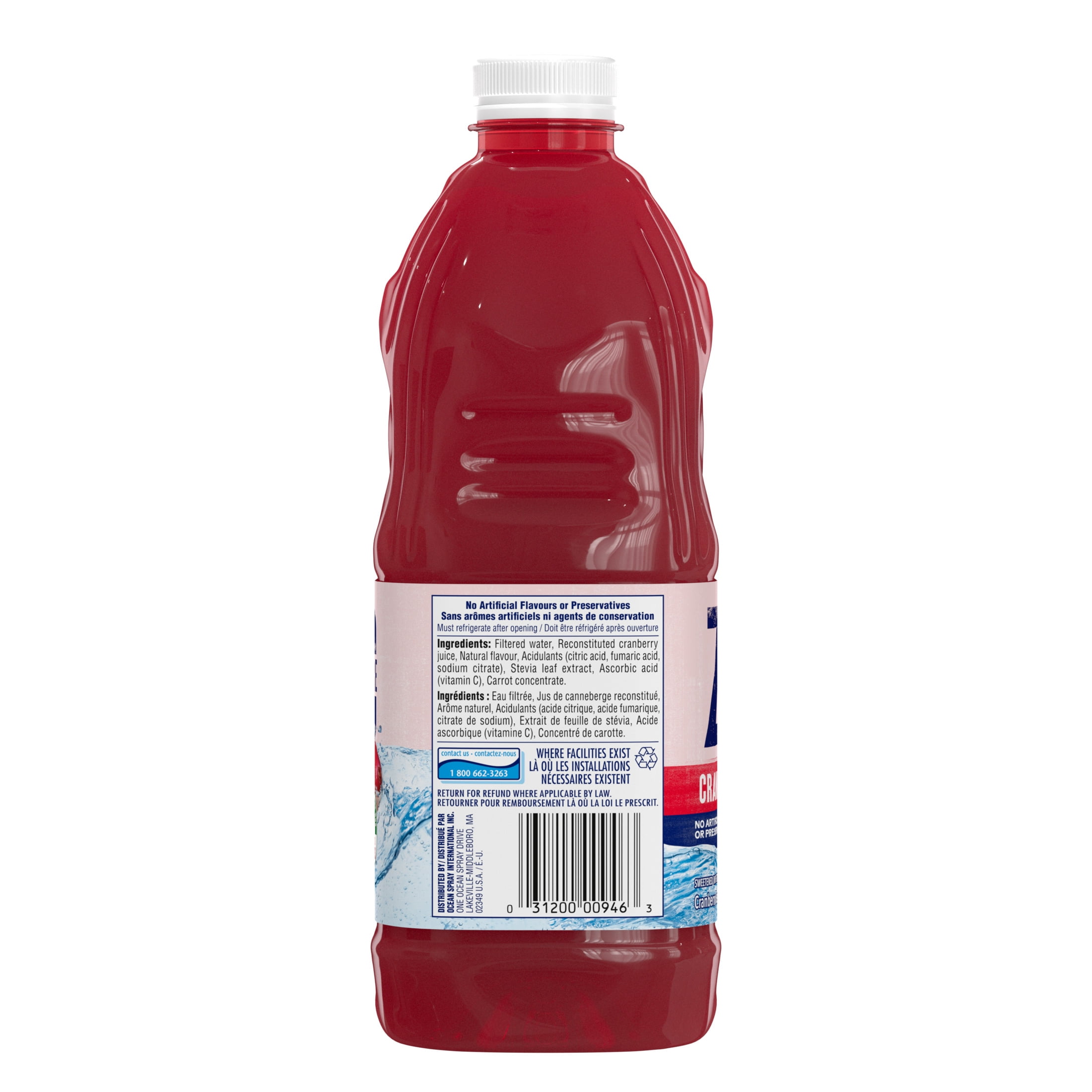 Ocean Spray Cranberry ZERO Sugar 1.89L