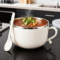 thumbnail image 3 of Insulated Stainless Steel Mug With Lid And Plate Large Capacity Soup Cup For Hot Beverages Stews Coffee Ideal Food Storage, 3 of 5