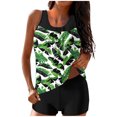 thumbnail image 1 of Tqcoqu Women Casual Conservative Print Strappy Back Set Two Piece Swimsuits, 1 of 5