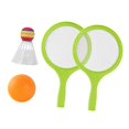 thumbnail image 2 of Kids Badminton Tennis Set Badminton Racket with Ball and Badminton Shuttlecock, Green, 2 of 9