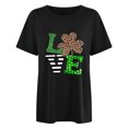 thumbnail image 2 of CEHVOM T-Shirts de la Saint-Patrick pour Femmes Chanceuses, T-Shirt de la Saint-Patrick Chanceux pour Femmes, T-Shirt Décontracté Ample à Imprimé Léopard et Lettres à Manches Courtes et Col Rond pour Femme, 2 of 4