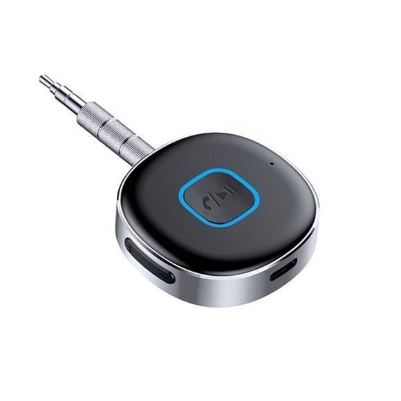 Bluetooth 5.0 Receiver for Car, Noise Cancelling Bluetooth Aux Adapter, Bluetooth Music Receiver for Home Stereo/Wired Headphones/Hands-Free Call,10H Life