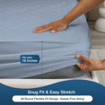 thumbnail image 4 of Beddora Waterproof Mattress Protector with Quilted Top – King – Soft & Breathable – Sky Blue, 4 of 9