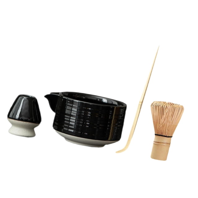 yuksok Matcha Set Tea Set Tea Bowl Handmade Tea Making Tools Japanese for Tea Lovers Bamboo Matcha Whisk Matcha Bowl with Pour Spout
