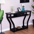 thumbnail image 4 of Costway Table Console d'Appoint Noire pour Canapé, Entrée, Couloir, Hall, Mobilier avec Tiroir, 4 of 8