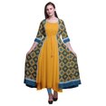 thumbnail image 1 of Bimba Printed Anarkali DressForWomen Indian Kurti Sleeveless Flared Kurta, 1 of 6