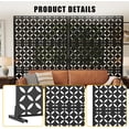 thumbnail image 3 of YUSAZENS 47x72 Inch Galvanized Steel Garden Screen Panel Square Hole Pattern Metal Privacy Fence for Backyard Patio Outdoor Decorative Partition, 3 of 8