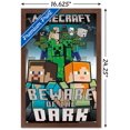 thumbnail image 2 of Minecraft - Beware Of The Dark Wall Poster with Magnetic Frame, 22.375" x 34", 2 of 4