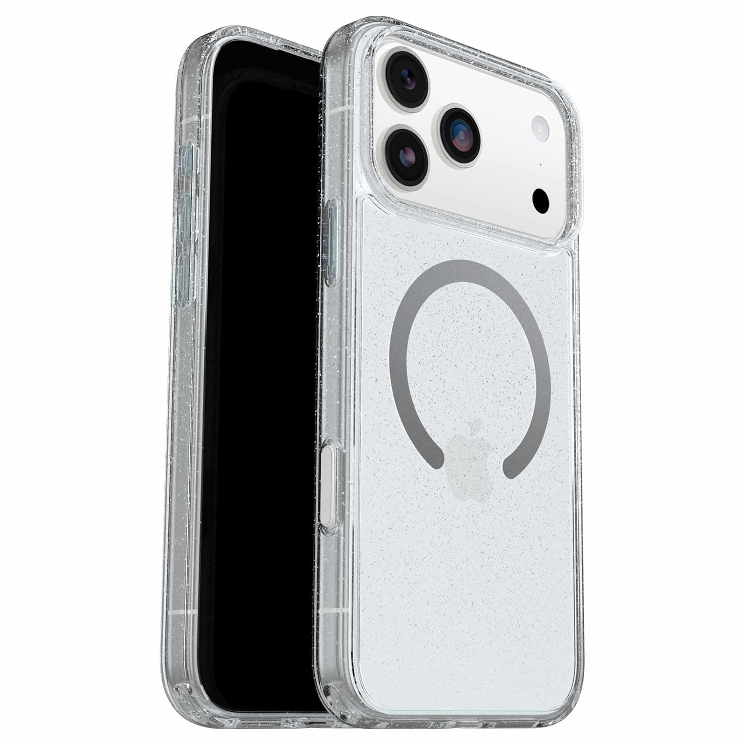 OtterBox Symmetry Clear MagSafe Case w/Camera Control Stardust 3.0 with Blue Tint (Clear) for iPhone 17 Pro