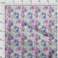 thumbnail image 3 of oneOone Cotton Poplin Medium Blue Fabric Asian Floral Sewing Craft Projects Fabric Prints By Yard 56 Inch Wide, 3 of 4