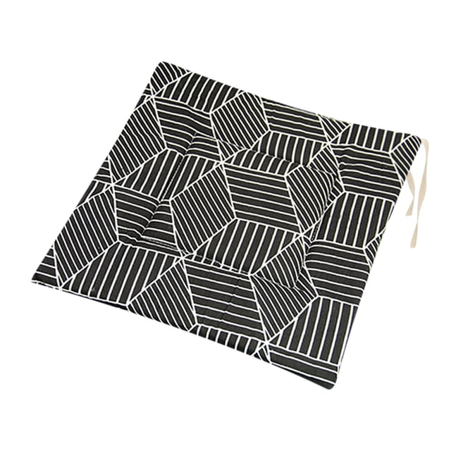 Yhmxh Décoration de Table Chemin de Table Napperons Imprimé Polyester Lin Coussin de Chaise Rectangulaire Style Japonais Coussin de Chaise Épais pour Maison Adapté pour Futon Coussin de Siège Carré