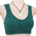 thumbnail image 4 of Plus Size Bras With Back Fat Coverage Woman's Embroidered Glossy Comfortable Breathable Bra Underwear No Rims Sleep Bras on Clearance, 4 of 5