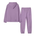 thumbnail image 3 of Posijego Ensemble à Manches Longues pour Femmes, Sweat à Capuche, Pantalon, Ensemble de Détente, 3 of 6