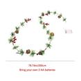 thumbnail image 3 of Christmas String Lights With Pines Cones Bells Pines Needles And Red Berries Decorative Light Requires 3 Aa Batteries Not Included, 3 of 8