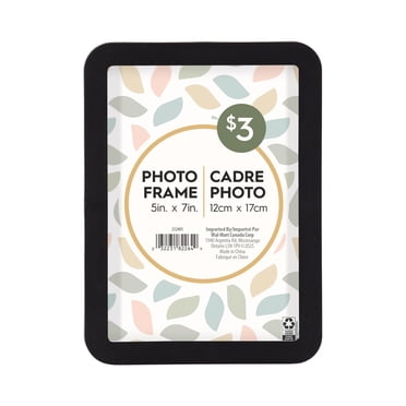 DesignOvation Boba 5x7 Rounded Black Decorative Tabletop Picture Frame
