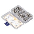 thumbnail image 4 of Self Drilling Screw Kit, Round Head Cross Screw Multifunctional  Holding Force 140PCS 6 Specifications  For Machinery Repair For Woodworking, 4 of 8