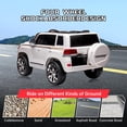 thumbnail image 3 of AKDSteel Kids Ride On Car, Licensed Toyota Land Cruiser, 12V 7Ah Battery, Dual Motors, 3-Speed Parent Remote Control, Music, Horn, 3 of 8