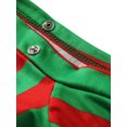thumbnail image 4 of FOCUSNORM Christmas Family Matching Nightwear, Combinaison à Manches Longues à Col Rond Rayé, 4 of 6