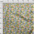 thumbnail image 3 of oneOone Cotton Poplin Yellow Fabric Floral Sewing Craft Projects Fabric Prints By Yard 56 Inch Wide, 3 of 4