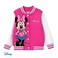 thumbnail image 1 of Disney Disney Mickey and Friends Toddler/Kids Girl Letter Print Colorblock Lightweight Bomber Jacket, 1 of 11