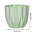 thumbnail image 3 of RuiJiao Clearance Round Planter Pot Vintage-Style White Flower Pots Indoor Textured Cylindrical Succulent Containers, 3 of 6
