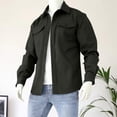 thumbnail image 2 of Army Lime Green for Man Fall Winter Long Sleeve Collared Turtleneck Neck Jacket Outfits Man Button 2025 Clothes Country Concert L, 2 of 6