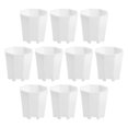 thumbnail image 3 of S SERENABLE 10Pcs Nursery Pots Octagonal Flower Pot Multifunctional Flowerpot Plant Pot for White, 3 of 9