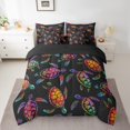 thumbnail image 2 of YST Watercolor Sea Turtle 7-Piece Bedding Set, Ocean Theme, King Size, 2 of 4