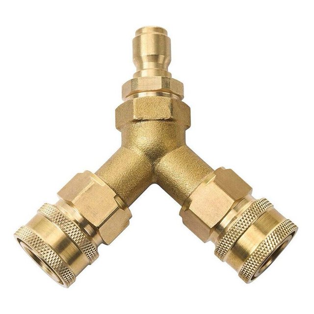 3/8 Fitting Pressure Washer Tee Splitter Coupler 1PC 4.0 GPM Accessories