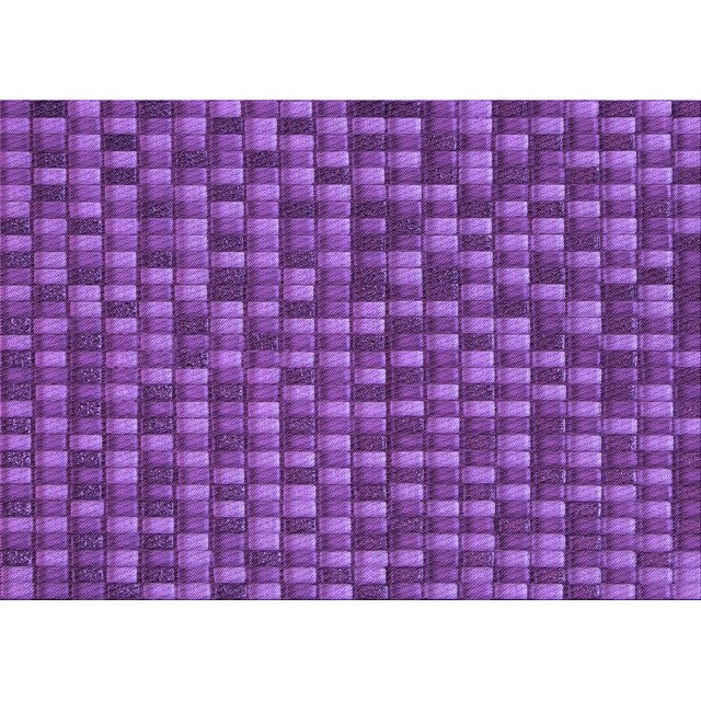 Ahgly Tapis Rectangulaire Lavable en Machine Intérieur Transitionnel Violet, 6 Pieds x 9 Pieds