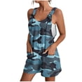 thumbnail image 1 of Penkiiy Combinaison Décontractée Sans Manches pour Femme, Polyester, Bleu, 3TG, 1 of 6