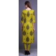 thumbnail image 4 of Bimba Kurtis Droits pour Femmes Longue Robe Kurti Imprimée Haut Indien à Manches 3/4, 4 of 6