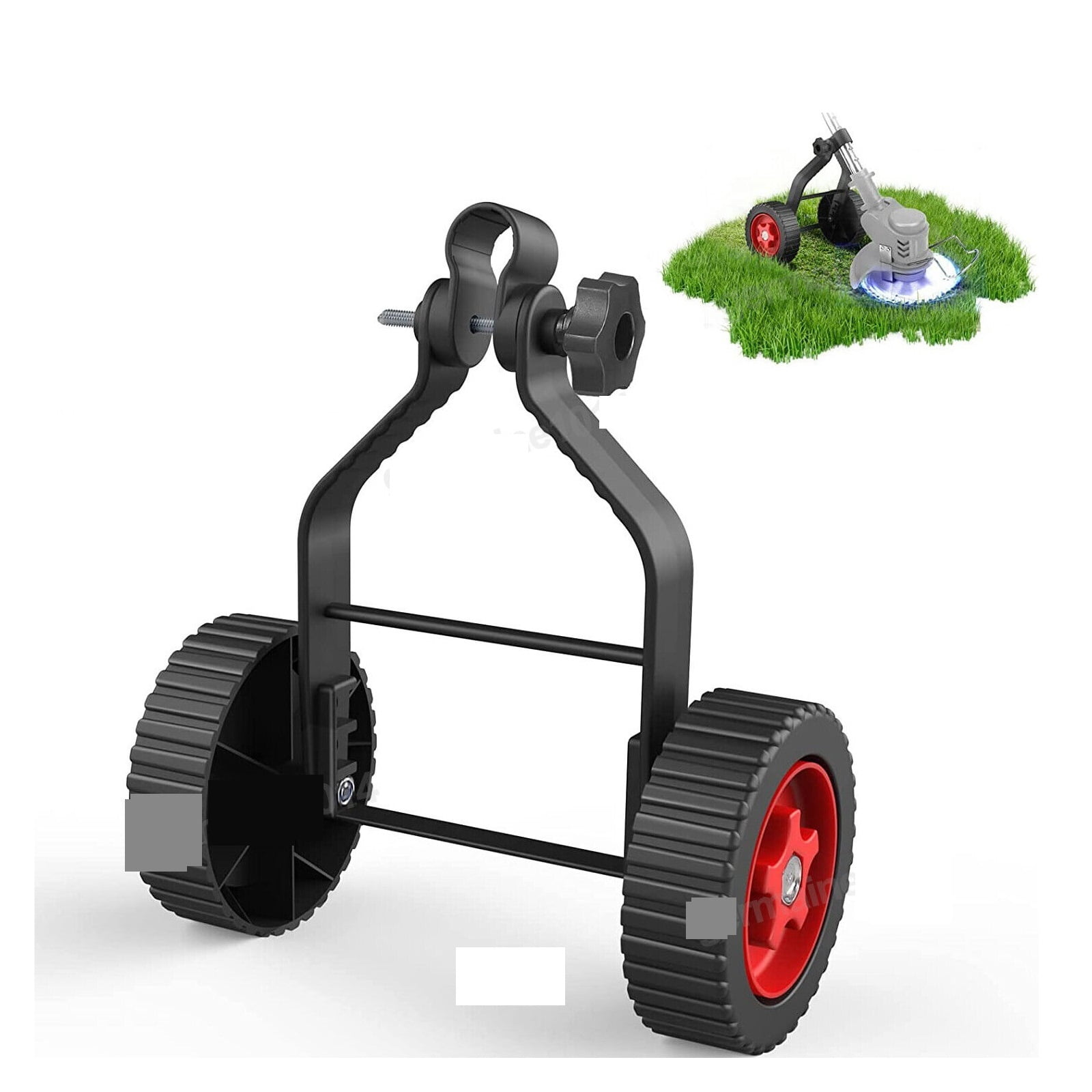 Universal String Trimmer Grass Eater Weed Cutter Adjustable Support Wheels Set for cordless grass trimmer ,Easy to Use