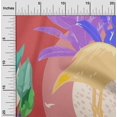 thumbnail image 2 of oneOone Cotton Poplin Red Fabric Tropical Abstract With Flamingo Sewing Craft Projects Fabric Prints By Yard 42 Inch Wide, 2 of 4
