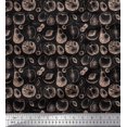 thumbnail image 1 of Soimoi Black Rayon Fabric Mix Fruits Printed Craft Fabric by the Yard 42 Inch Wide, 1 of 3