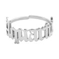 thumbnail image 2 of EGNMCR Rings Twelve English Letter Opening Stainless Steel stud earring, 2 of 2