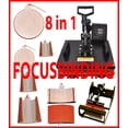 thumbnail image 3 of New 8in1 Heat Press Transfer Machine with Printer Sublimation Ink Wireless TurnKey Bundle, 3 of 7