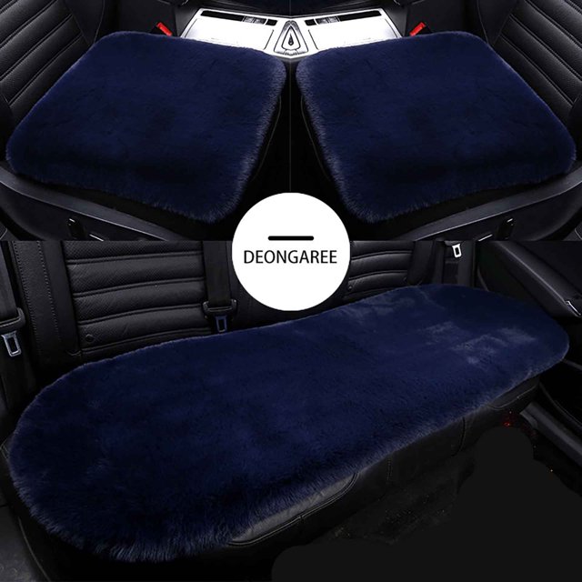 Openpig Imitation Seat Cover Car Seat Cushion Interior Plus Velvet Thick Warm Three-piece Set