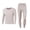 Grey, variant on Men's Thermal Underwear Set, Moisture Wicking Base Layer Long Johns with High Elastic Fabric, Breathable Winter Pajamas for Outdoor Casual Wear